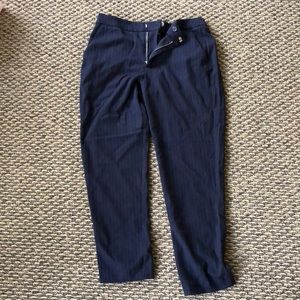 Pinstriped Navy Work Pants